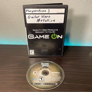Guitar Hero: Metallica (Sony PlayStation 3, 2009) Case & Game Disc - No Manual